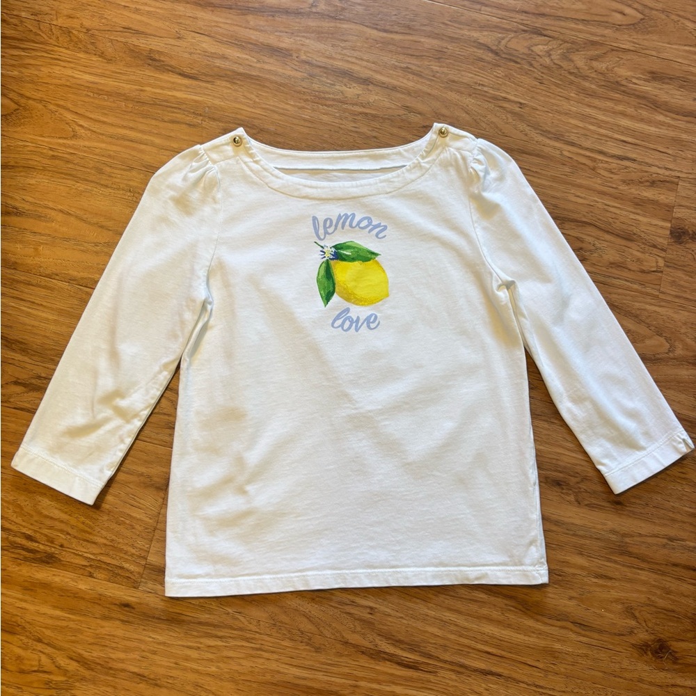 Janie and Jack Girls “Lemon Love” Top (Size 12) 🍋💛